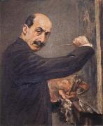 Max Liebermann self portrait oil painting